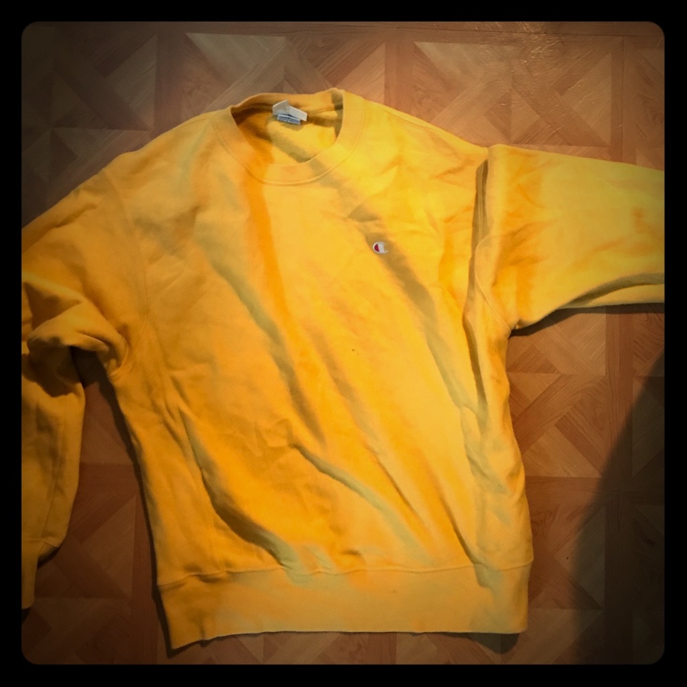 Yellow Champion Sweater